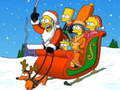 Gra Świąteczne puzzle Simpsonowie  w Internecie