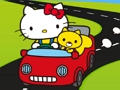 Gra Puzzle samochodowe Hello Kitty  w Internecie