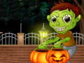 Gra Halloweenowe wyszukiwanie słów  w Internecie