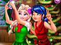Gra Biedronka i Elsa Boże Narodzenie Selfie  w Internecie