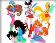 Gra Kolorowanie klubu Winx  w Internecie
