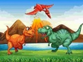 Gra Kolorowe Dinozaury Dopasuj 3  w Internecie