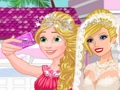 Gra Ślubne selfie Barbie z księżniczkami  w Internecie