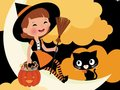 Gra Mała czarownica puzzle  w Internecie