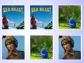 Gra Dopasowanie karty pamięci Sea Beast  w Internecie