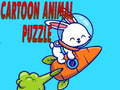 Gra Puzzle ze zwierzętami z kreskówek  w Internecie