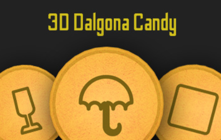 Gra Cukierki Dalgona Model 3D  w Internecie