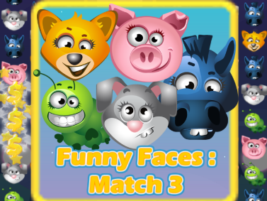 Gra Śmieszne twarze Match-3 7  w Internecie