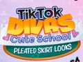 Gra TikTok Divas Śliczna szkolna plisowana spódnica wygląda  w Internecie