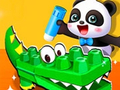 Gra Mała panda puzzle ze zwierzętami  w Internecie