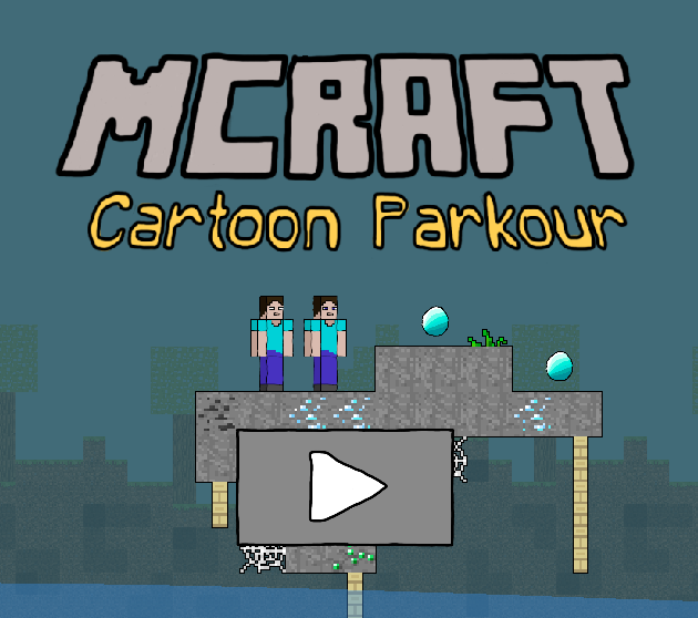 Gra Parkour z kreskówek Mccrafta  w Internecie