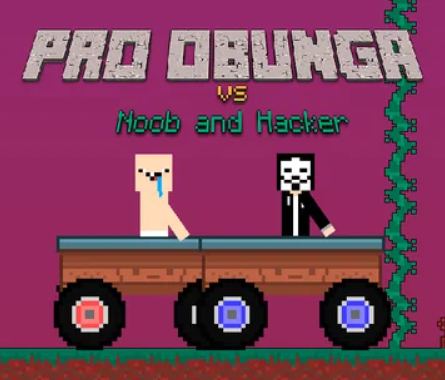 Gra Pro Obunga kontra Noob i Haker  w Internecie