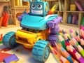 Gra Kolorowanka: przekształcanie robota samochodowego  w Internecie