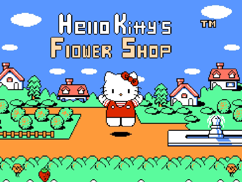 Gra Hallo Kitty Flower Garden w Internecie