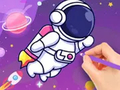 Gra Kolorowanka: Astronauta  w Internecie