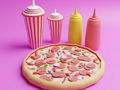 Gra Kolorowanka: Pizza  w Internecie