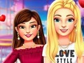 Gra Stylizacja BFF na pierwszą randkę w szkole średniej  w Internecie