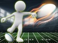 Gra Stickman Rugby Biegaj i kopaj  w Internecie