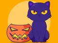 Gra Kolorowanka: Halloweenowy kot  w Internecie
