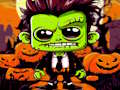 Gra Puzzle Halloween Franky i Wampir  w Internecie