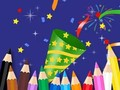 Gra Kolorowanka: Szczęśliwego Nowego Roku  w Internecie
