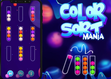Gra Mania sortowania kolorów  w Internecie
