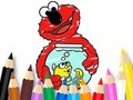 Gra Kolorowanka: Nowy przyjaciel Elmo  w Internecie