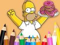 Gra Kolorowanka: Pączek Simpson  w Internecie