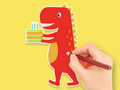Gra Kolorowanka: Urodziny dinozaura  w Internecie
