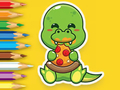 Gra Kolorowanka: Głodne dinozaury  w Internecie