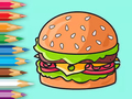 Gra Kolorowanka: Pyszny Hamburger  w Internecie