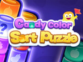 Gra Puzzle sortowania według kolorów cukierków  w Internecie
