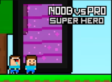 Gra Noob kontra profesjonalny superbohater  w Internecie
