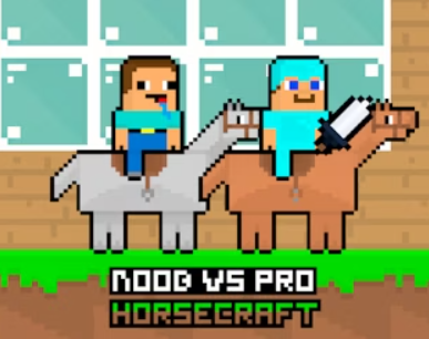 Gra Noob kontra Pro HorseCraft  w Internecie