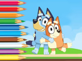 Gra Kolorowanka: Wakacje Bluey i Bingo  w Internecie