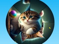 Gra Okrągłe puzzle zbieraj zdjęcia ze słodkimi kociętami  w Internecie
