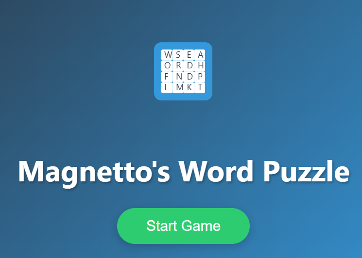Gra Puzzle słowne Magnetto  w Internecie