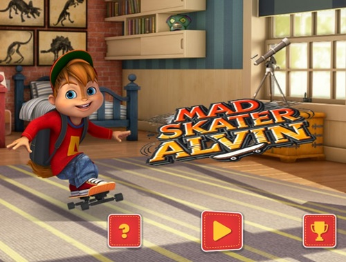 Gra Szalony łyżwiarz Alvin  w Internecie