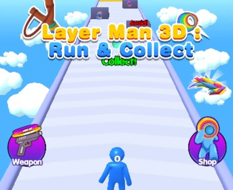 Gra Warstwa Man 3D Run Collect w Internecie