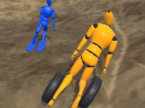 Gra Ragdoll Racing: Ekstremalny zjazd  w Internecie