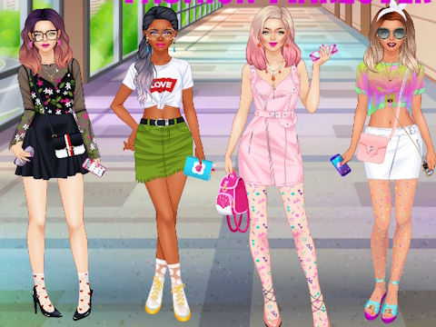 Gra Metamorfoza mody zespołu College Girls  w Internecie