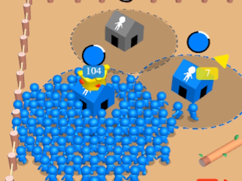 Gra Giant Crowd io: Przejęcie domu  w Internecie