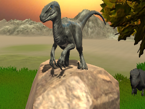 Gra Atak na miasto w symulatorze dinozaurów  w Internecie