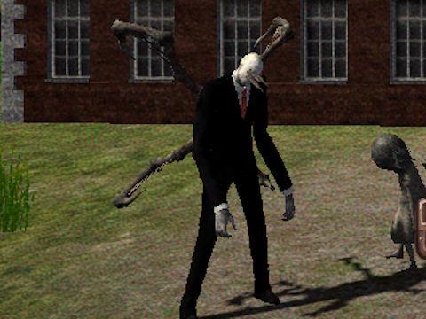 Gra Slenderman zagubiony w szkole  w Internecie