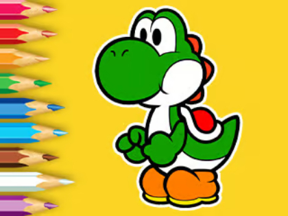 Gra Kolorowanka: Dzień wędkowania Yoshi  w Internecie