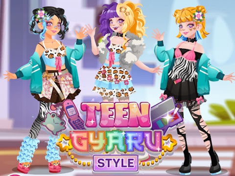 Gra Styl nastolatka Gyaru  w Internecie