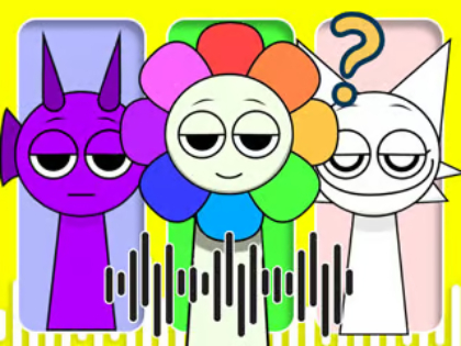 Gra Quiz dla dzieci: Zagadka głosowa Sprunki Incredibox  w Internecie