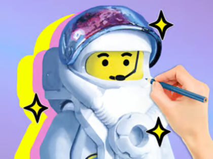 Gra Kolorowanka: LEGO Astronauta  w Internecie