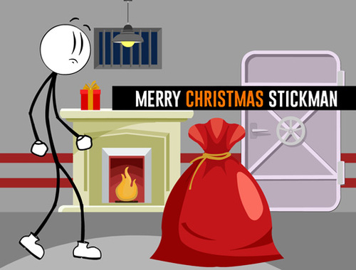 Gra Wesołych Świąt Stickman  w Internecie