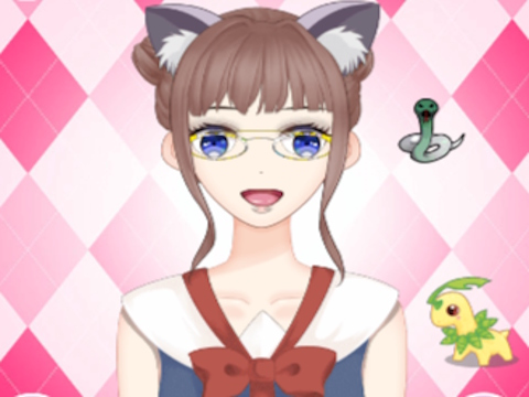Gra Urocza dziewczyna z anime  w Internecie